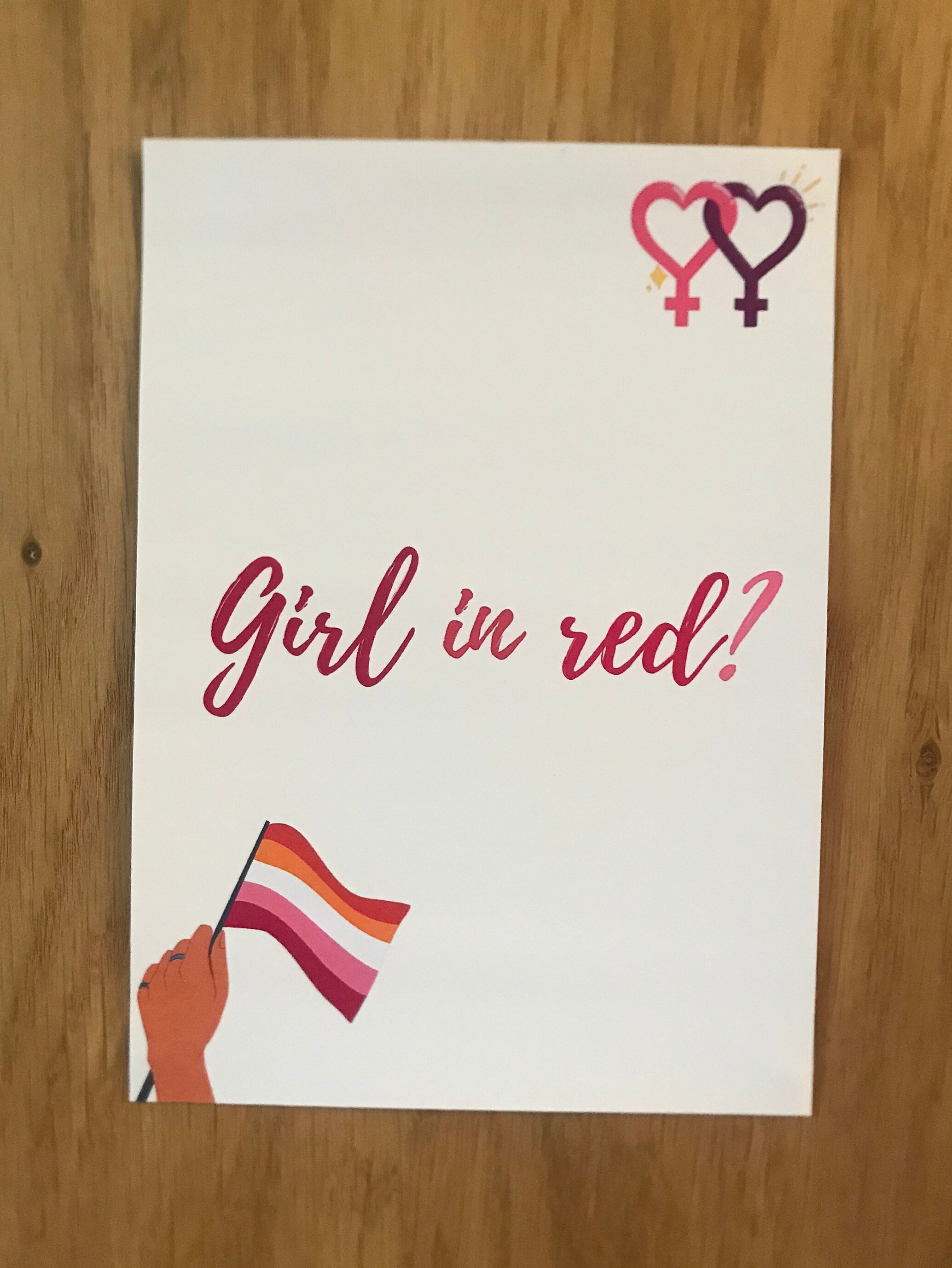 Girl in Red Poster Do You Listen to Girl in Red Wlw Art Girl in Red