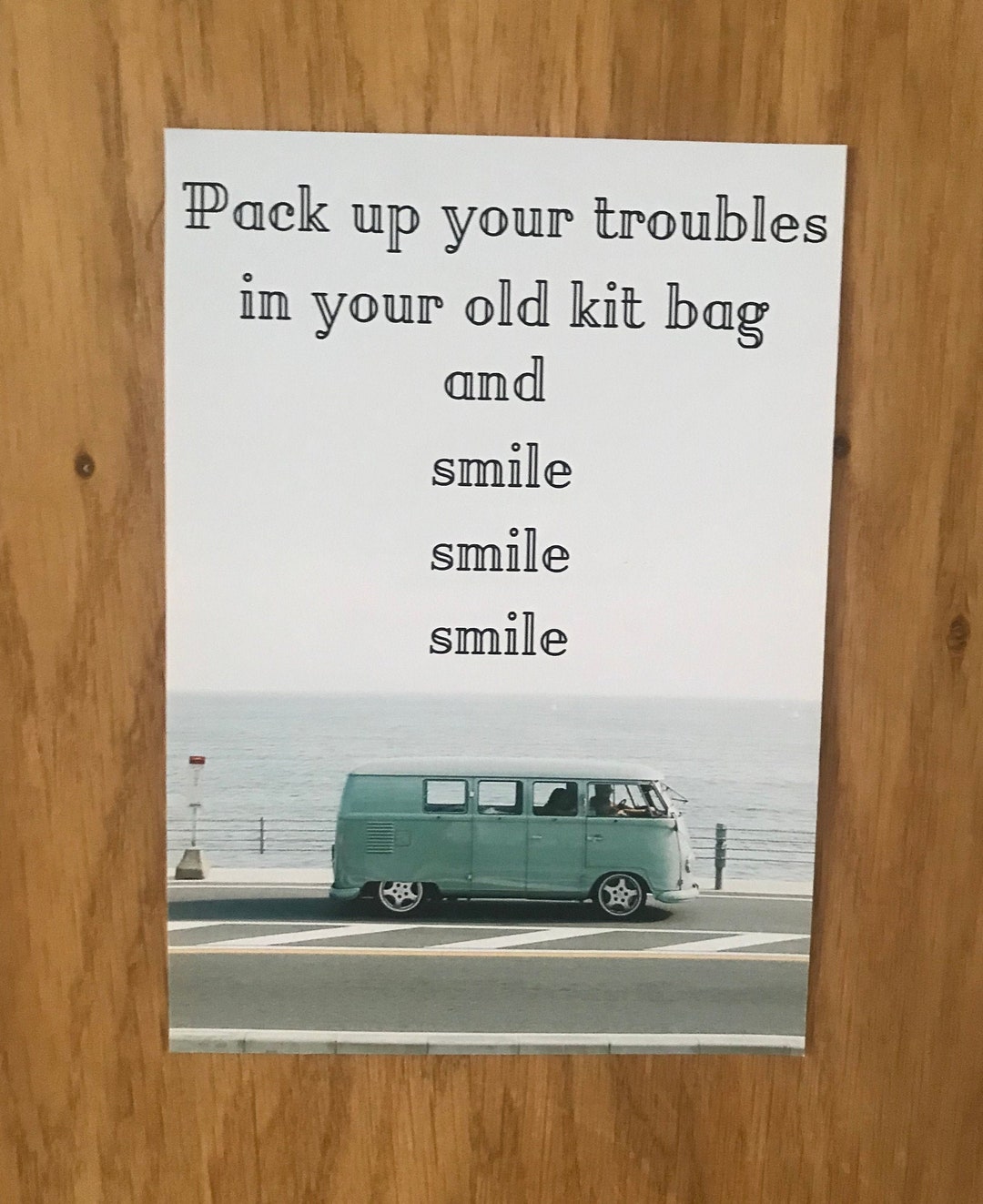 Pack up Your Troubles in Your Old Kit Bag and Smile Song Lyrics Print