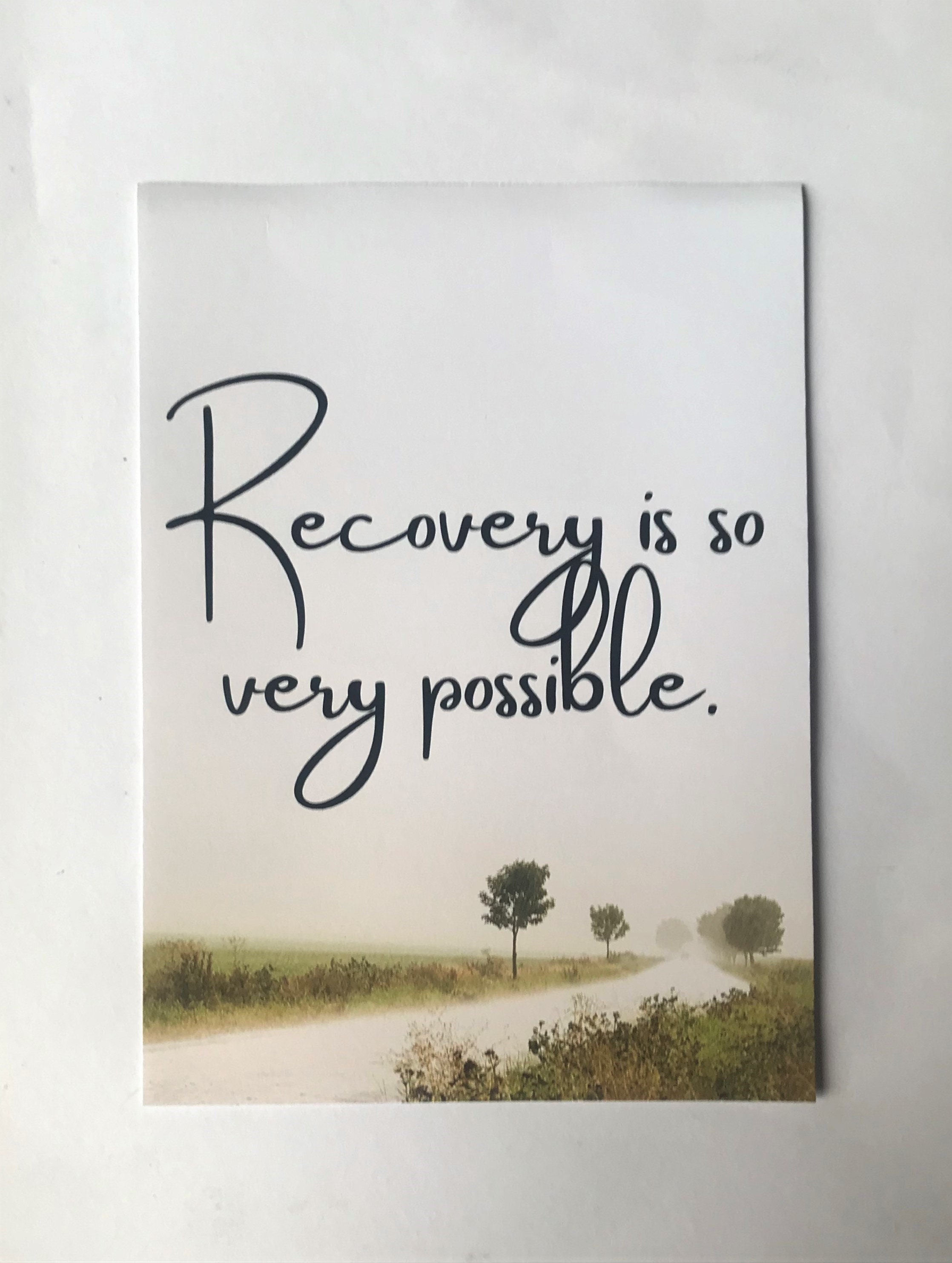 Recovery Is Possible Inspirational Quote Print Mental Health | Etsy