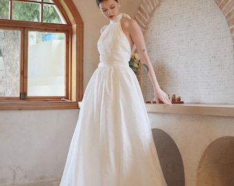 Cuello Halter Vestido Novia Mucho Pecho Vestidos Nupciales De