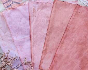 Avocado Dyed Papers 20pk Vintage Effect for Journaling Tea