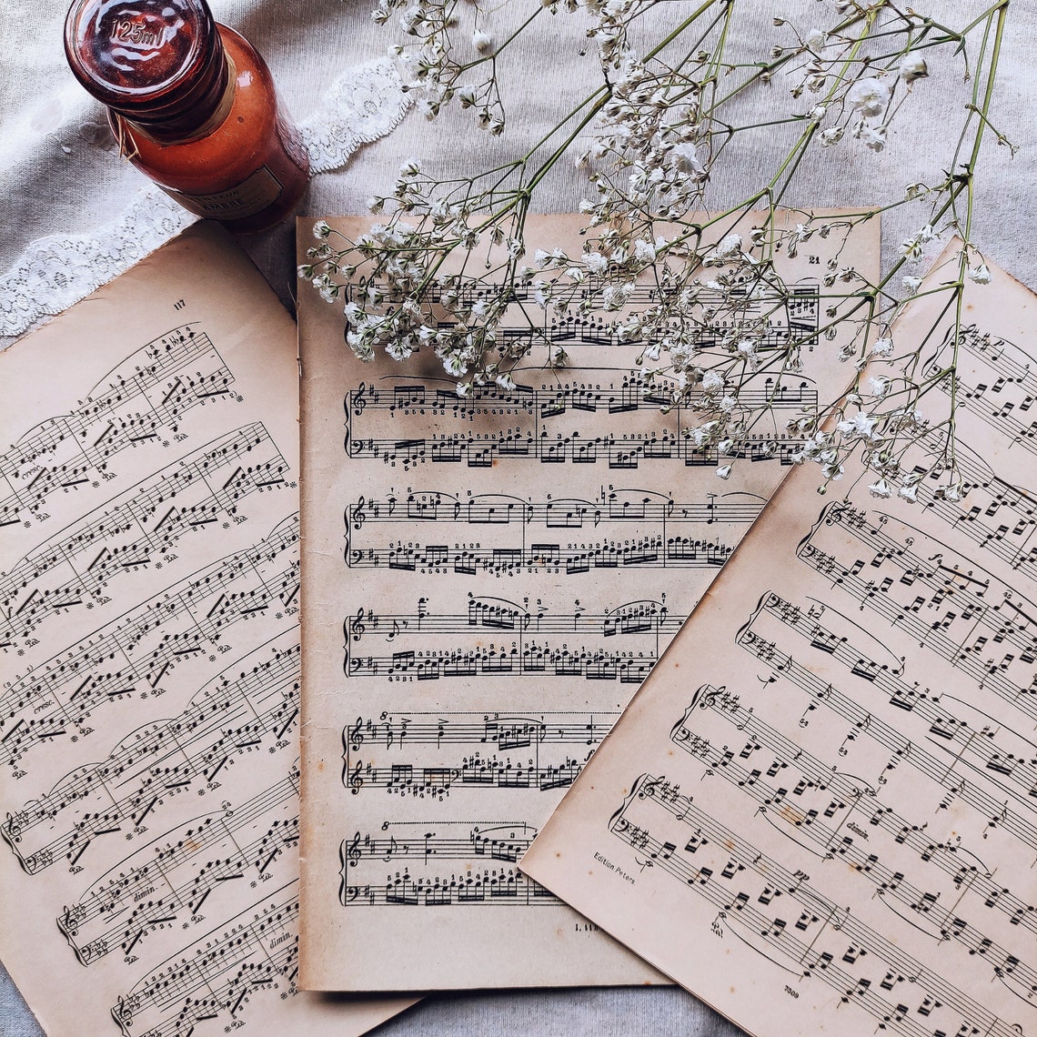 Partitions vintage Vieille musique de Feuilles de musique Etsy