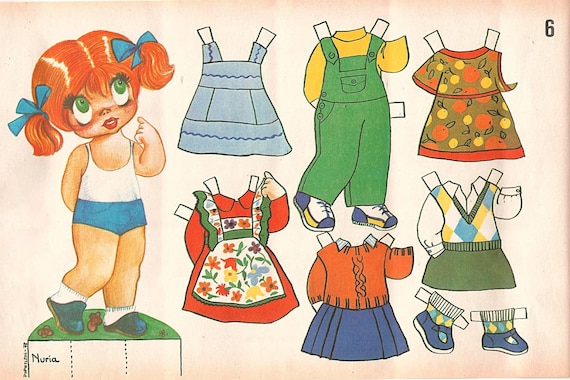 好きに Paper Vintage Dolls Paper Out Cut Vintage Girl and Pages 洋書