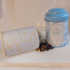Decorative French Vintage Metal Storage Box Floral Storage Tin Tin Box Steel Container Can Home Accessory House Gift Shabby Chic Decor