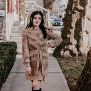 Telluride Sweater Dress CROCHET PATTERN