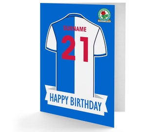 Blackburn football club gift wrapping paper gift tag birthday card,envelope