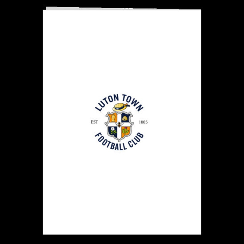 Luton Town FC Crest Birthday Card