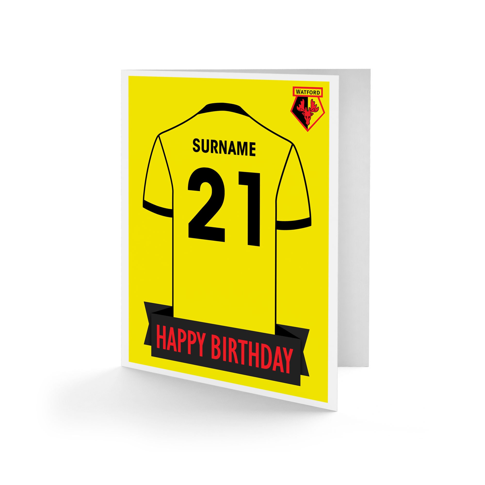 Watford FC Shirt Birthday Card Etsy