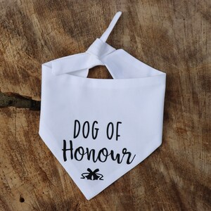 Dog Of Honour Wedding Dog Pet Bandana