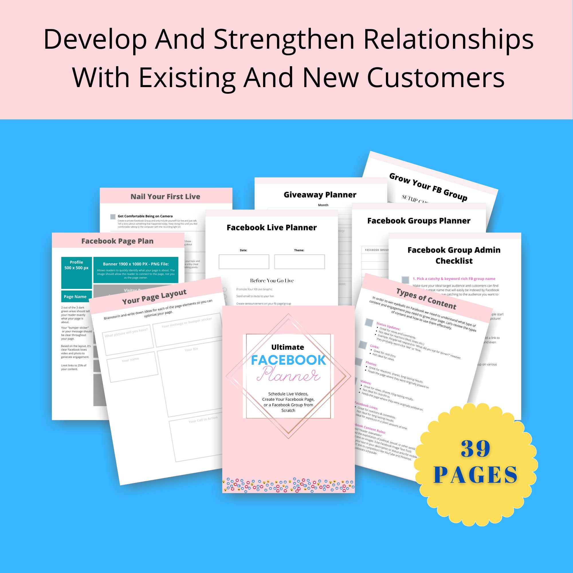 Ultimate Facebook Planning Workbook Facebook Group Planner | Etsy