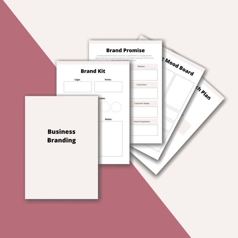 Small Business Planner Printable Pages Online Business Etsy