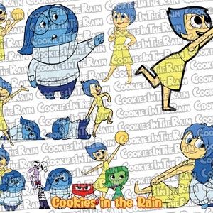 Inside Out svg, Inside Out cricut, Inside Out layered svg, Inside Out clipart, Inside Out png, joy svg, disgust svg, sadness svg, anger svg