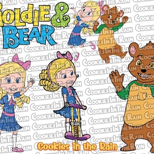 goldie and bear svg, goldie and bear cricut, goldie svg, bear svg, goldie and bear layered svg, goldie and bear clipart, cut file