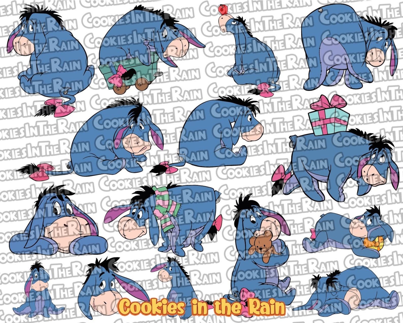 Eeyore Layered Svg Eeyore Cricut Eeyore Svg Eeyore Cut - Etsy