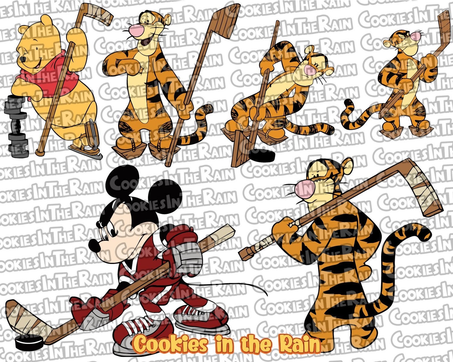 Hockey svg disney hockey svg mickey mouse hockey svg winnie Etsy