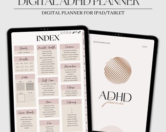 ADHD Digital Planner For Goodnotes, Ipad Planner, Adhd Planner, Daily Adhd Planner, Digital Planner Adult