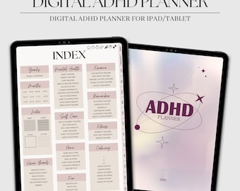 ADHD Digital Planner For Goodnotes, Ipad Planner, Adhd Planner, Daily Adhd Planner, Digital Planner Adult