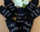 Personalised Father's Day Socks Fathers Day Gift For Dad Fathers Day Gift For Daddy Gift for Uncle Gift for Grandad Gift For Dad, ANY Name