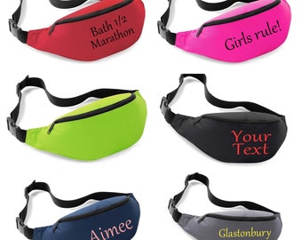 Personalised Custom Bum Bag Personalised Fanny Pack, Personalised Belt Bag. Name or logo, Personalised Bag