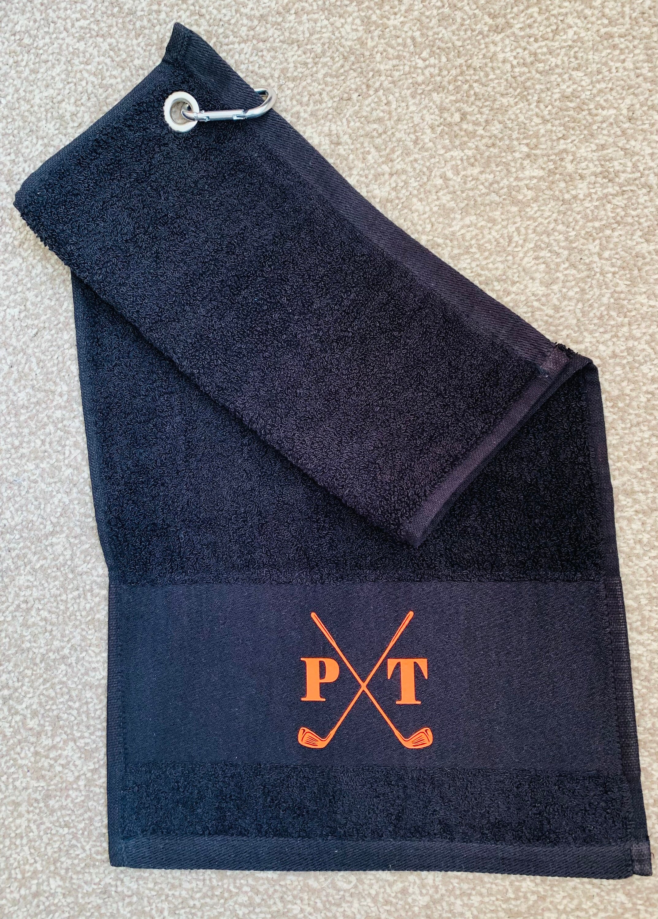 Personalised Golf Towel Golfing Towel Gift for him Gift for Etsy