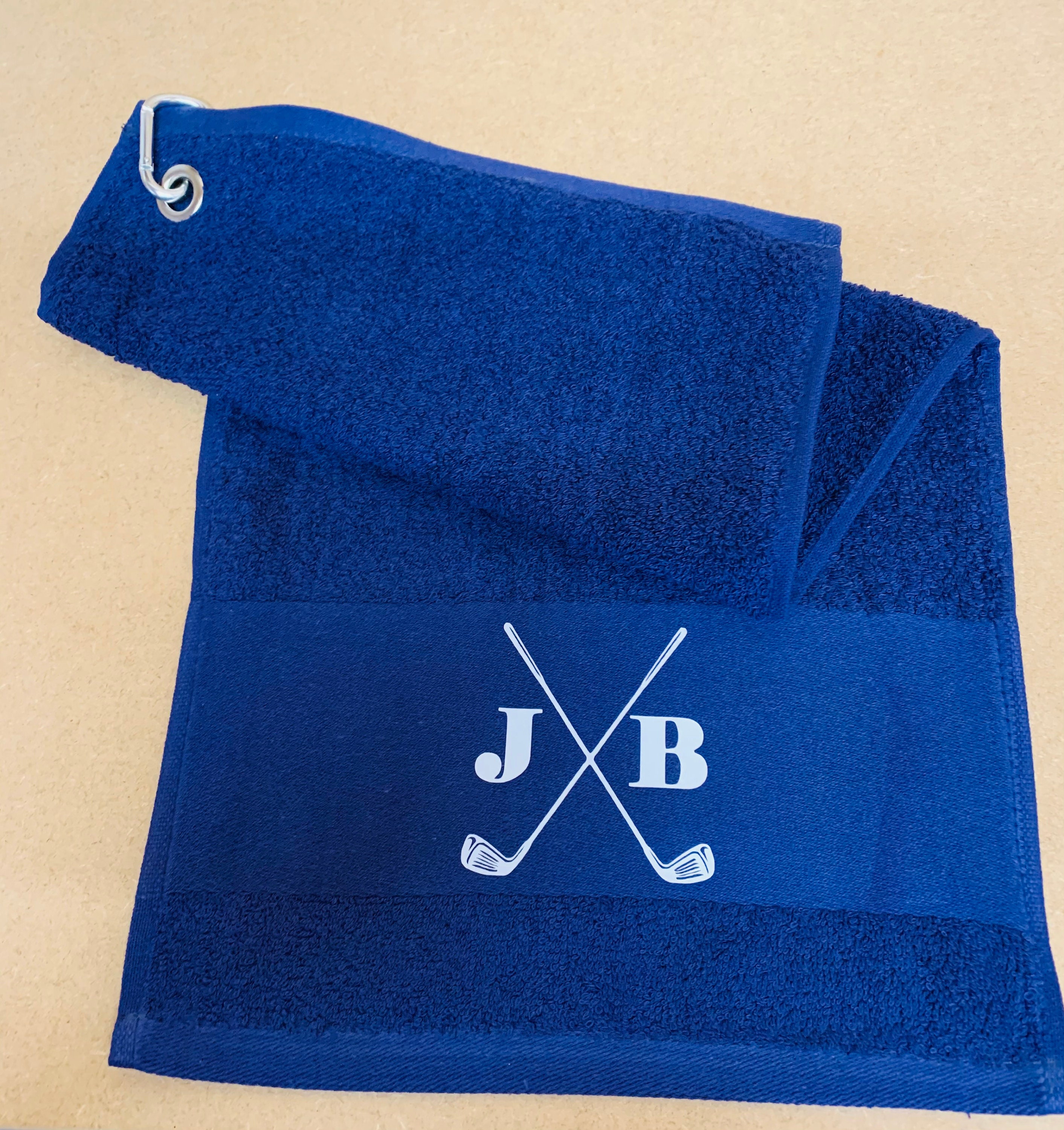 Personalised Golf Towel Golfing Towel Gift for him Gift for Etsy