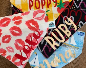 ADD ON- Personalization | Add Name to Bandana | Custom Text Bandana Add On