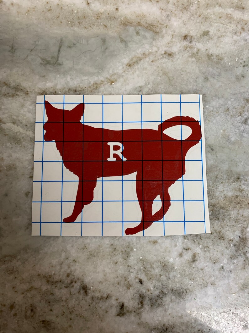Personalized Pet Decal With Initial / Custom Initial Pet Etsy