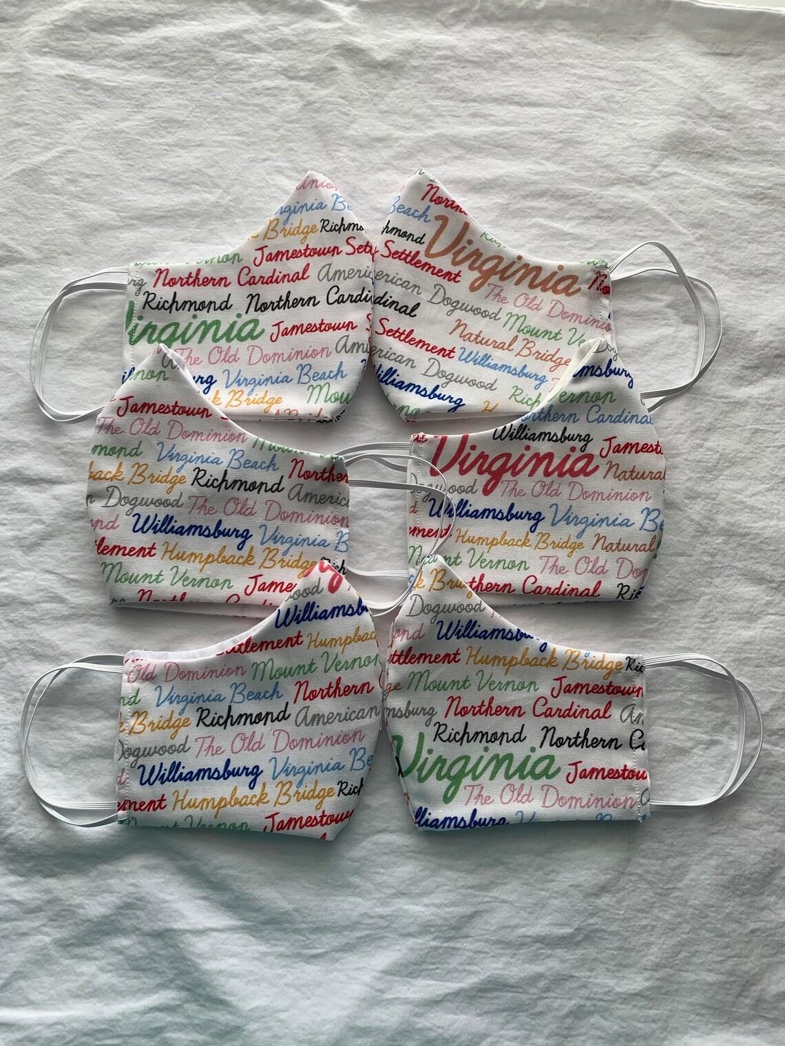Virginia Face Mask VA Face Mask Face Mask Adult Face Etsy