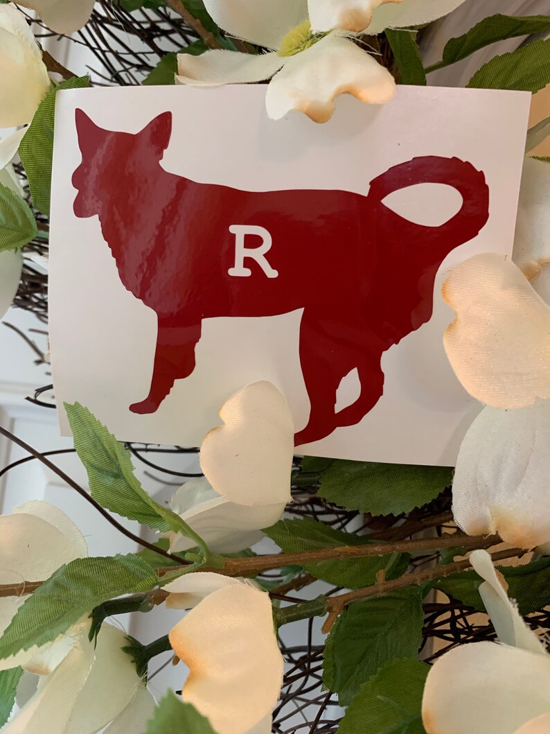 Personalized Pet Decal With Initial / Custom Initial Pet Etsy