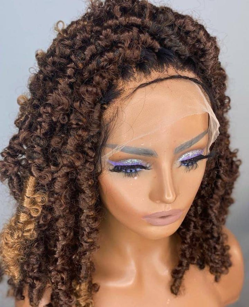 Braided Wig/Butterfly locs wig/Butterfly locs/distress braided Etsy