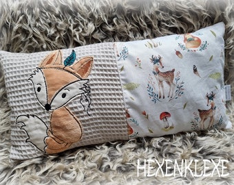 Children's pillow, pillow, children's room, fox, deer, forest animals, decoration, deco, gift, children,