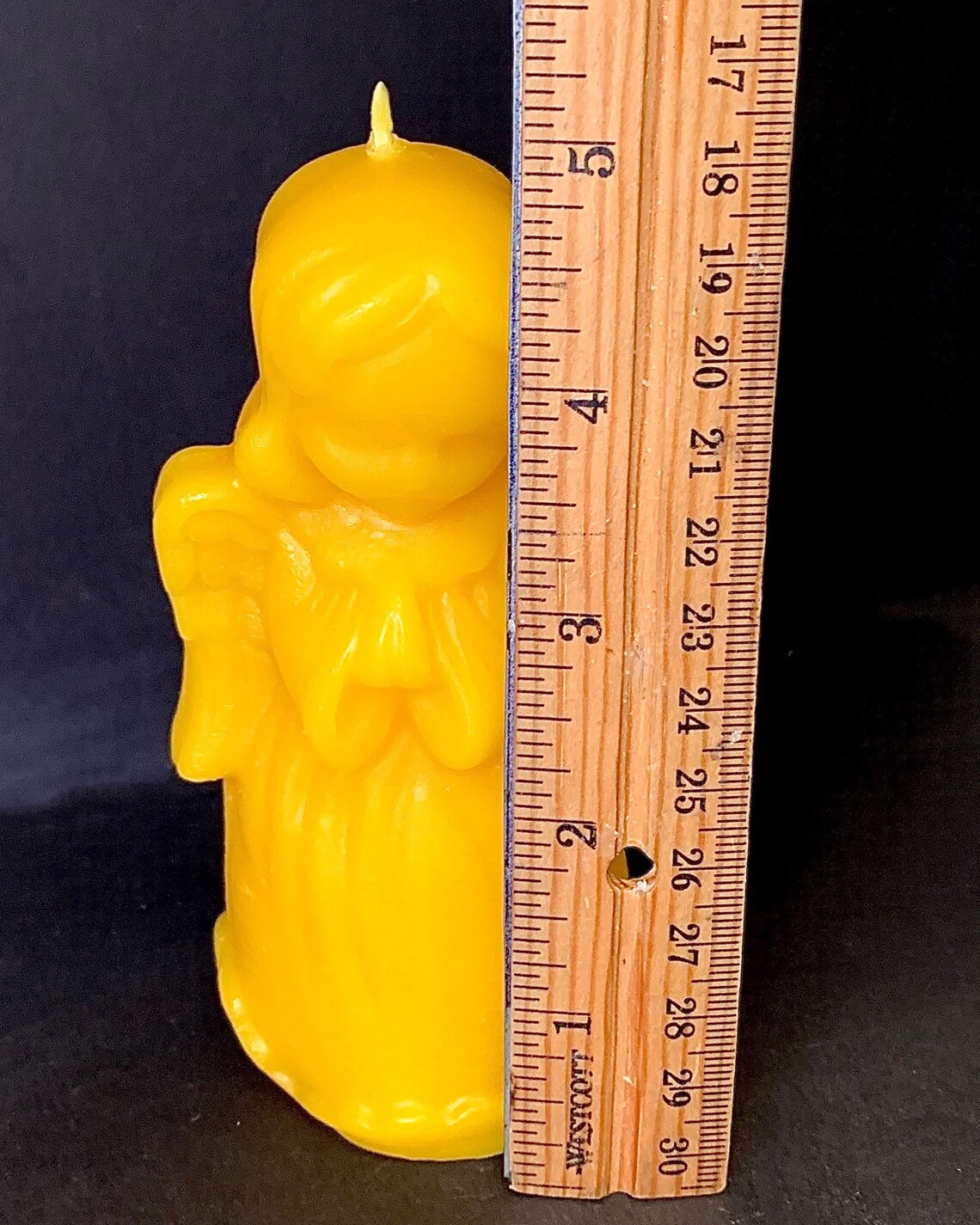 Pure Beeswax Paying Angle Candle Candle Gift Prayer Candle Etsy