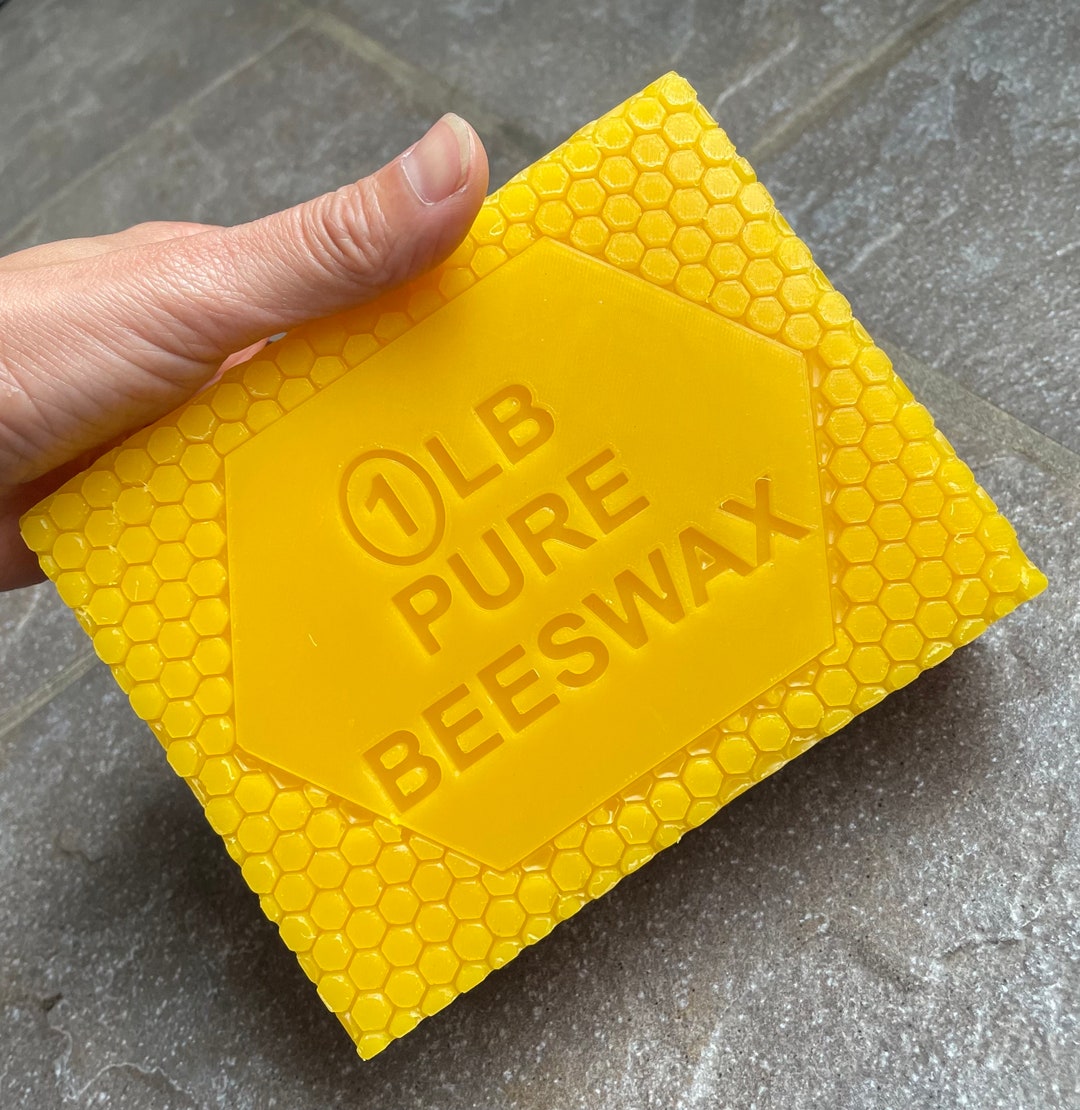 1 Lb 100 Pure Beeswax Block Triple Filtered, Candle Ready Direct From