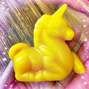 2.75” pure beeswax unicorn  candle