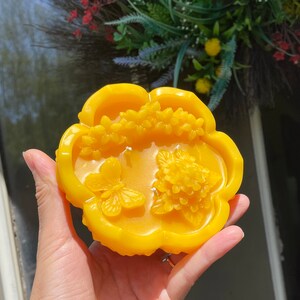 Unique pure beeswax candle - one of a kind gift for her - designer’s candle - custom made candle