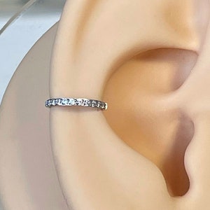 Muschel Piercing Silber 14 16 18G 8 mm 10 mm Niedlich Helix Augenhöhlenohrring Piercing Knorpel Helix Ohrring Creolen Helix Conch Ring Schmuck