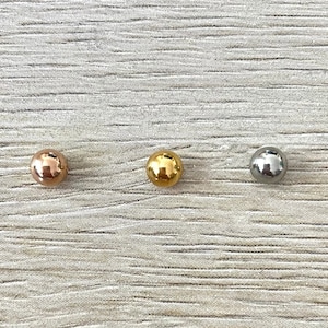 Belly Button Ring Screw Ball Silver Rose Gold Ball Gold Ball Silver Ball Belly Button Ring | Belly Button Jewelry | Belly Button Screw Ball