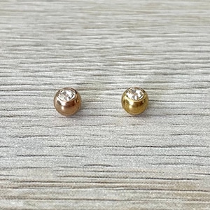 Belly Button Ring Screw Ball Silver Rose Gold Ball Gold Ball Silver Ball Belly Button Ring | Belly Button Jewelry | Belly Button Screw Ball