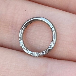 Daith Jewelry Earring, Simple Titanium Minimalist Daith Jewelry, Small Dainty Daith Hoop Piercing, Cute Unique Cartilage Daith Clicker