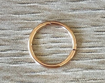 14G, 16G, 18G, 20G Titanium Septum Ring Clicker | Septum Jewelry | Dainty Thin Minimalist Septum Delicate Retainer Septum Nose Ring mm