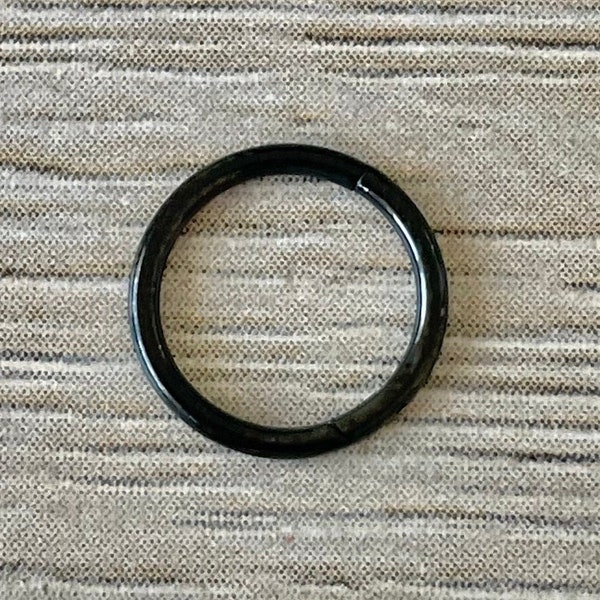14G, 16G, 18G, 20G Titanium Septum Ring Clicker | Septum Jewelry | Dainty Thin Minimalist Septum Delicate Retainer Septum Nose Ring mm