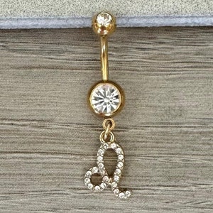 Virgo Belly Ring Etsy