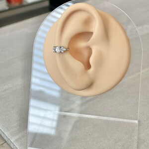 16G Gold Helix Piercing Titanium Cute Conch Orbital Earring Piercing Cartilage Opal Helix Earring Hoop Cool Edgy Earrings Conch Ring Jewelry