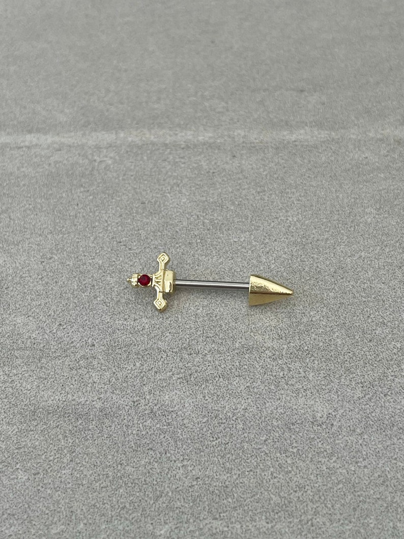 Gold Sword Nipple Ring Cute Cool Unique Nipple Jewelry Etsy