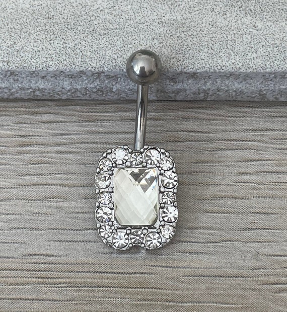 Silver Belly Button Rings Surgical Steel Unique Cute Belly Button