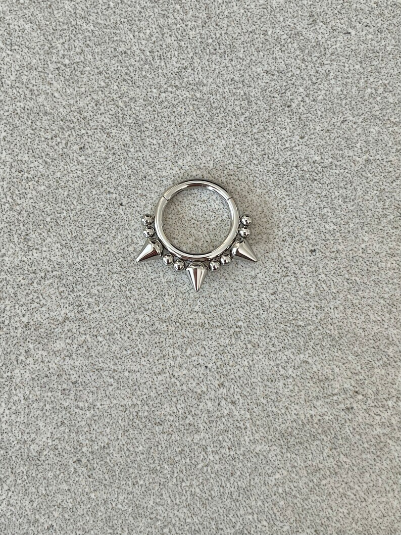 16G Septum Rings Silver Septum Clicker Piercing Dainty Etsy
