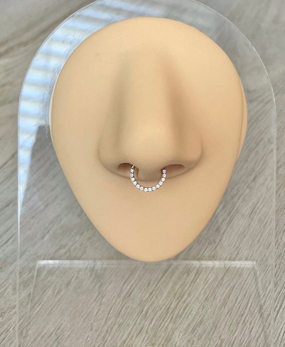 Buy Titanium Septum Ring, Septum Nose Ring, Titanium Nose Ring, Septum  Piercing, Septum Jewelry, Nose Ring, Nose Stud, Nose Hoop, TS07 Online in  India - Etsy