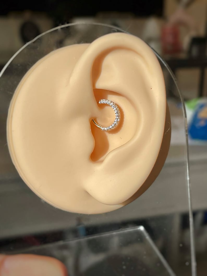 16G 8mm/10mm Solid Gold Daith Earring Dainty 14k Gold Daith Etsy