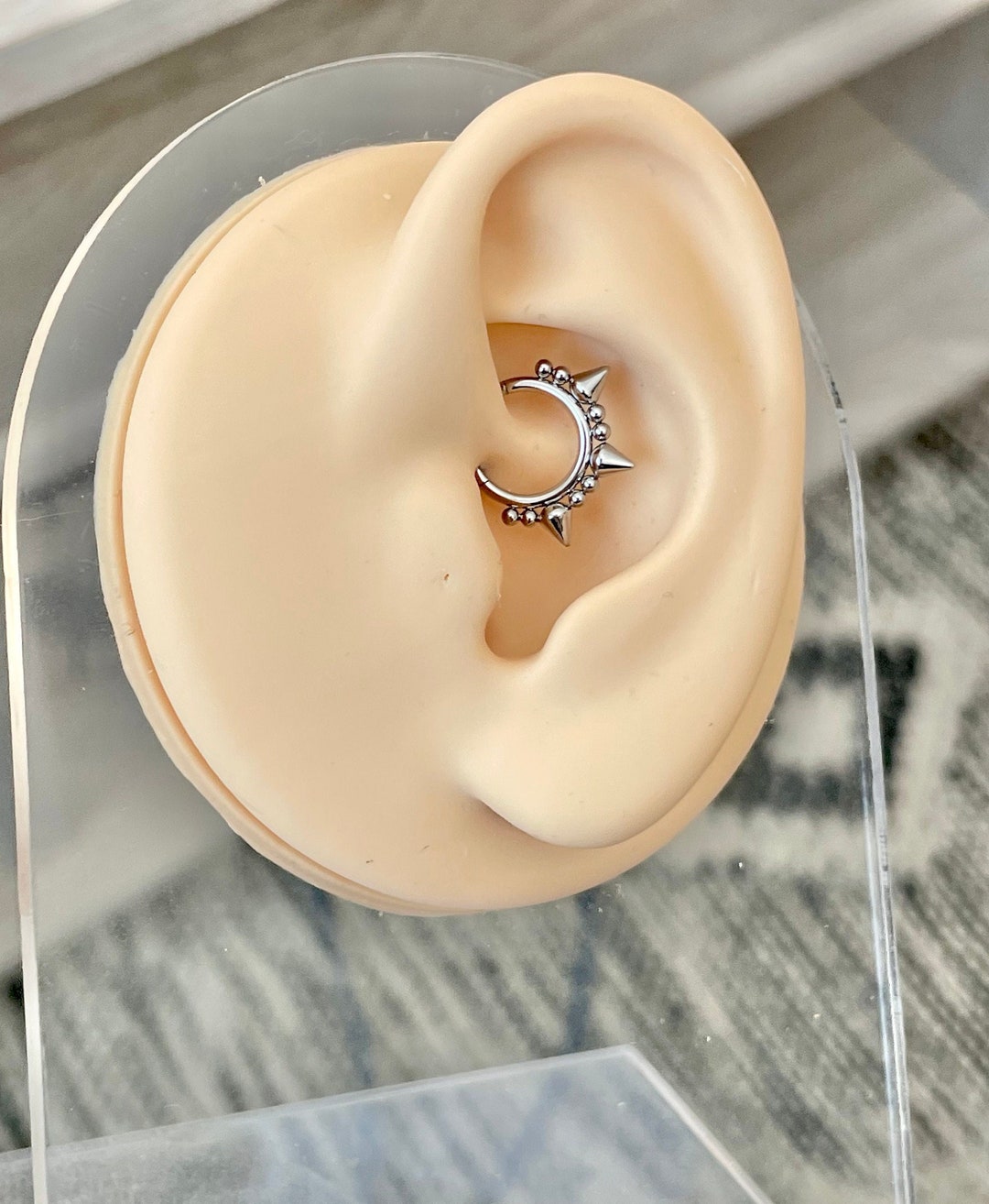 8mm 10mm 16G Daith Ring Silver Daith Jewelry Clicker Minimalist Daith