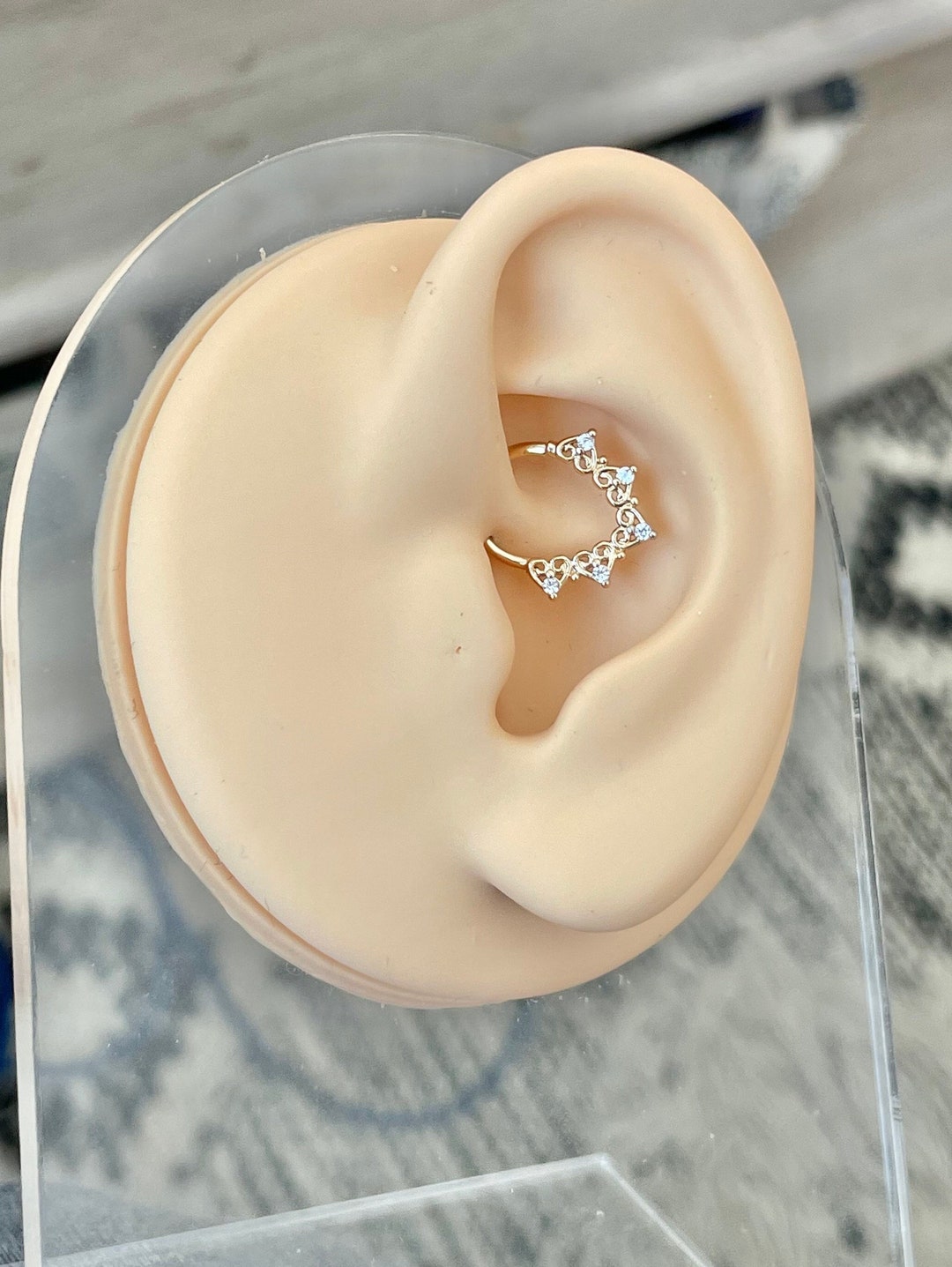 16G Daith Earring Gold Bendable Daith Jewelry Gold Daith Piercing Daith